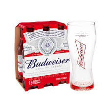 Cerveja Budweiser Long Neck 330ml (Caixa com 24)